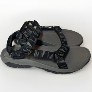 Teva Mens Hurricane XLT2 Sandals US Mens Sz 13 1019234 Black Grey Outdoor Hiking